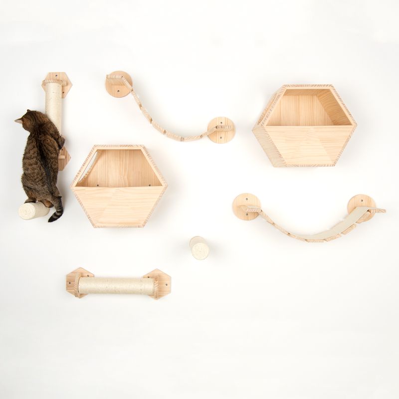 Korbin Wall Mounted Scratch Post Natural