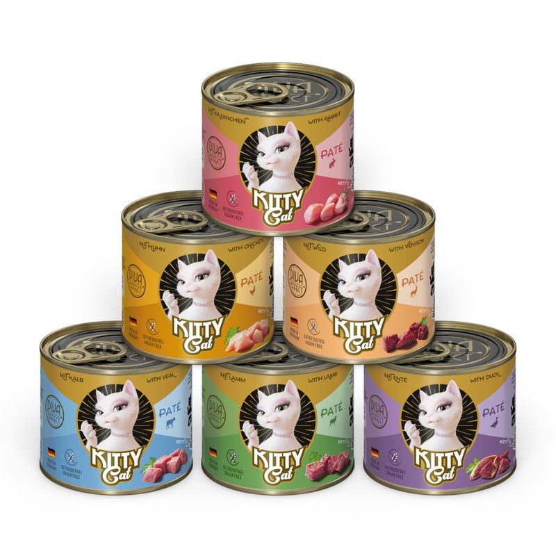 Kitty Cat Adult Pate Saver Pack 24 x 200g Mixed Pack I (6 Varieties)