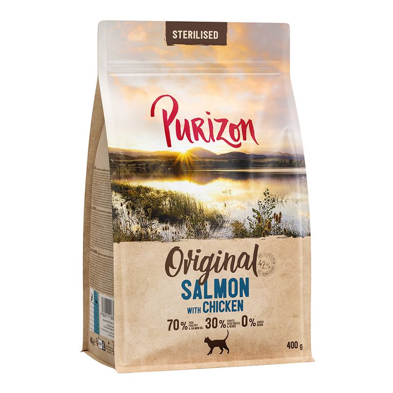 Purizon Sterilised Adult Grain-Free Salmon with Chicken 400g