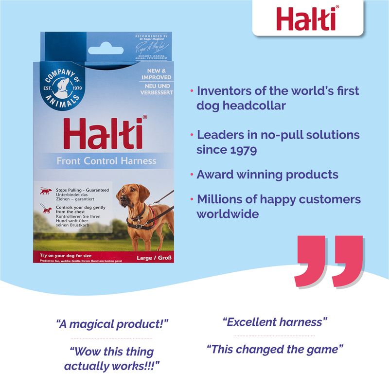 Halti Front Control Training Harness Size S: chest circumference 36 - 64cm