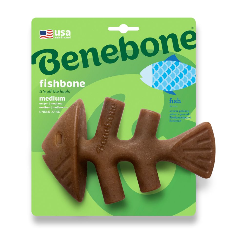 Benebone Fishbone Small: approx. 15 x 9cm (L x W)