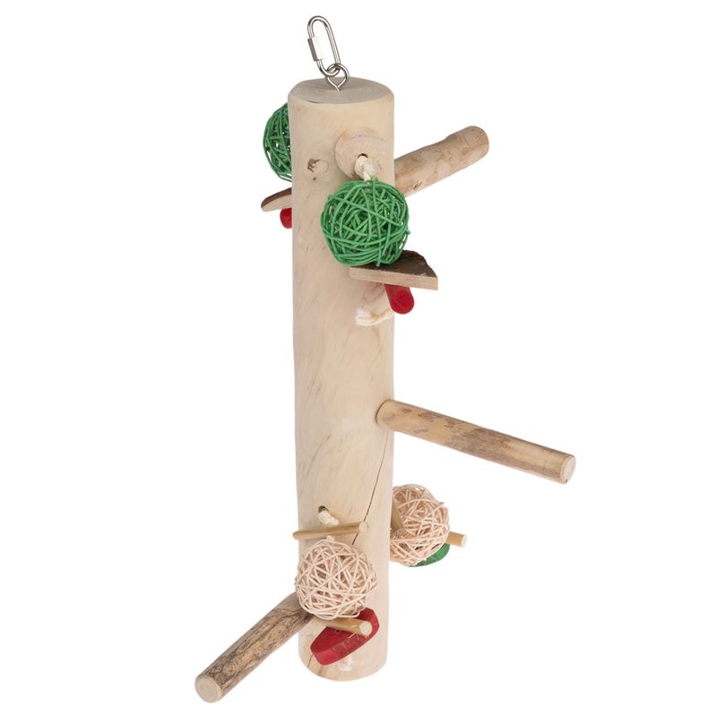 TIAKI XL Java Wood Perch Station Swing 51 x 25 x 19cm (L x W x H)