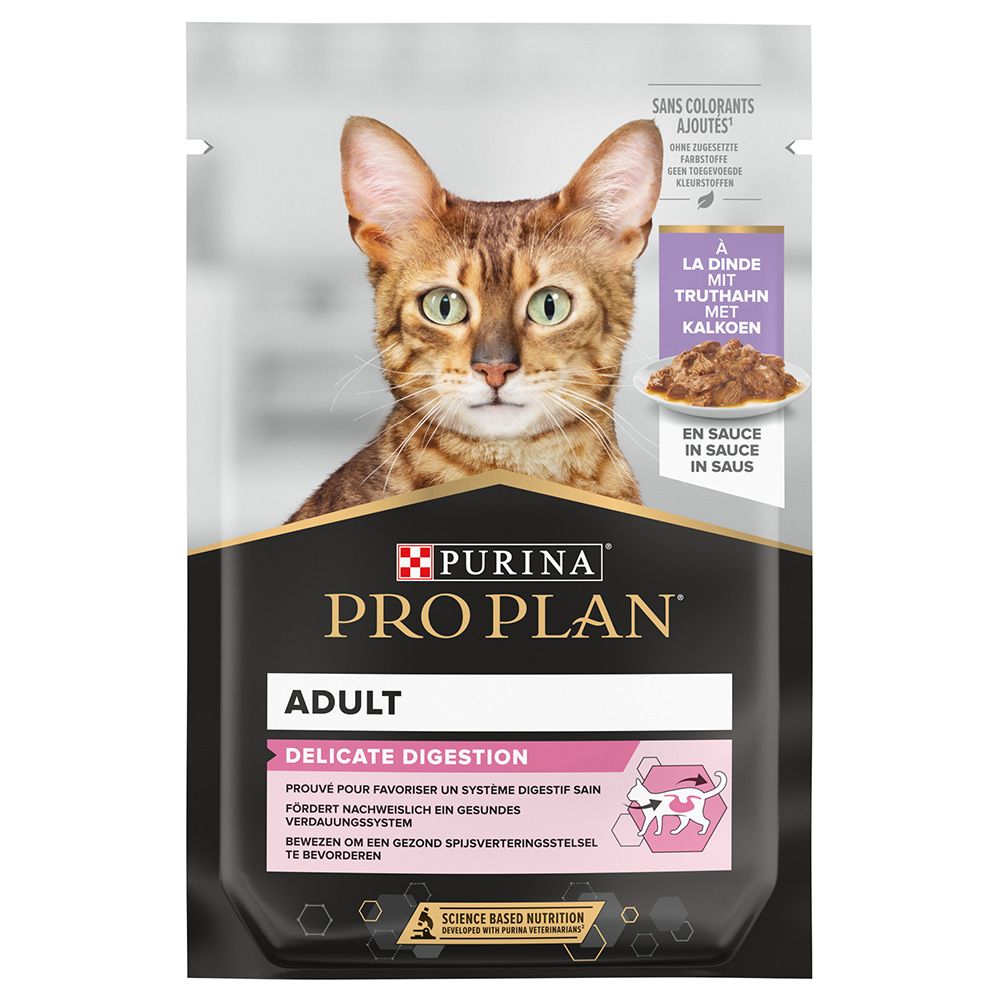 PURINA PRO PLAN Cat Adult Delicate Digestion 6 x 85 g Turkey