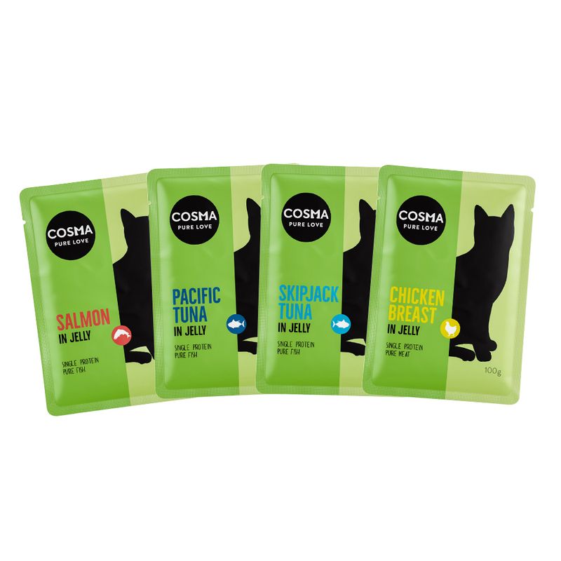 Cosma Original Pouches Mixed Trial Pack 6 x 100g Mixed Pack (4 Varieties)