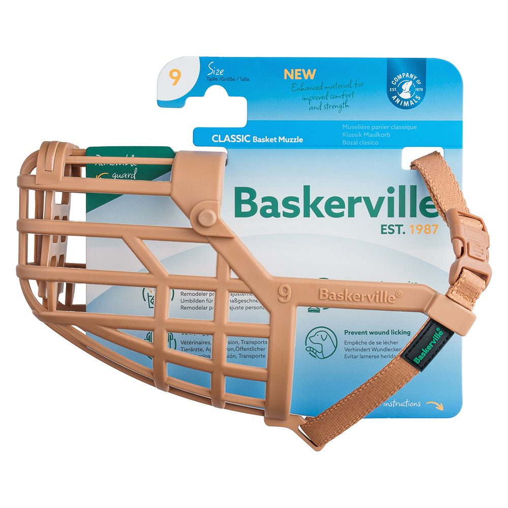 Baskerville Classic Muzzle — Beige Size 5