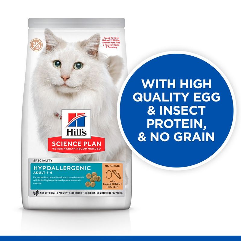 Hill's Science Plan Adult Hypoallergenic No Grain with Egg & Insect Protein 1.5kg
