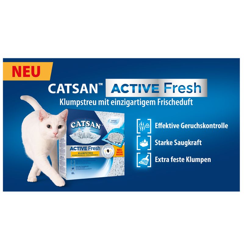 Catsan Active Fresh Clumping Litter 8l