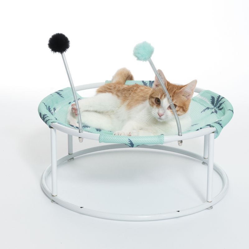 TIAKI Palm Tree Sun Lounger with Pompoms diameter 45 x (H) 19 cm