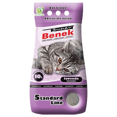 Super Benek Lavender Cat Litter 10l