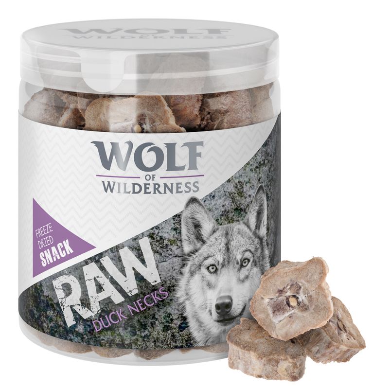 Wolf of Wilderness RAW Freeze-dried Snacks Saver Packs 4 Varieties: Lamb, Chicken, Beef, Duck (300g)