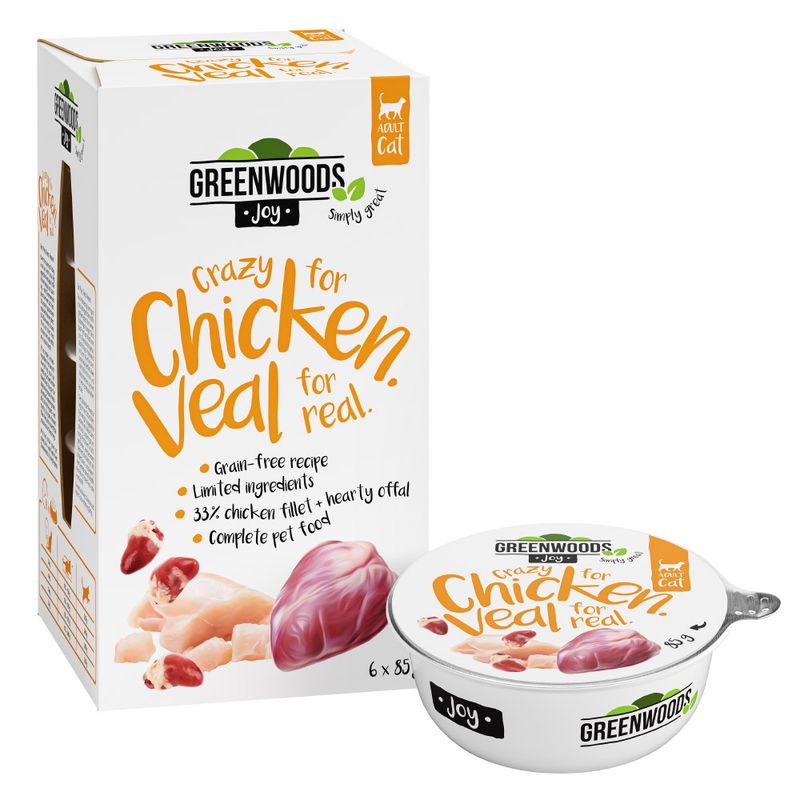 Greenwoods Joy Saver Pack 24 x 85g Chicken Fillet with Veal