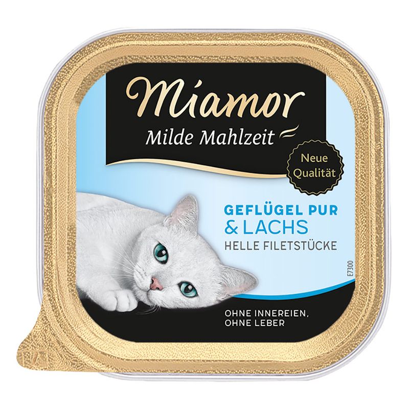 Miamor Mild Meal 6 x 100g Pure Poultry & Salmon