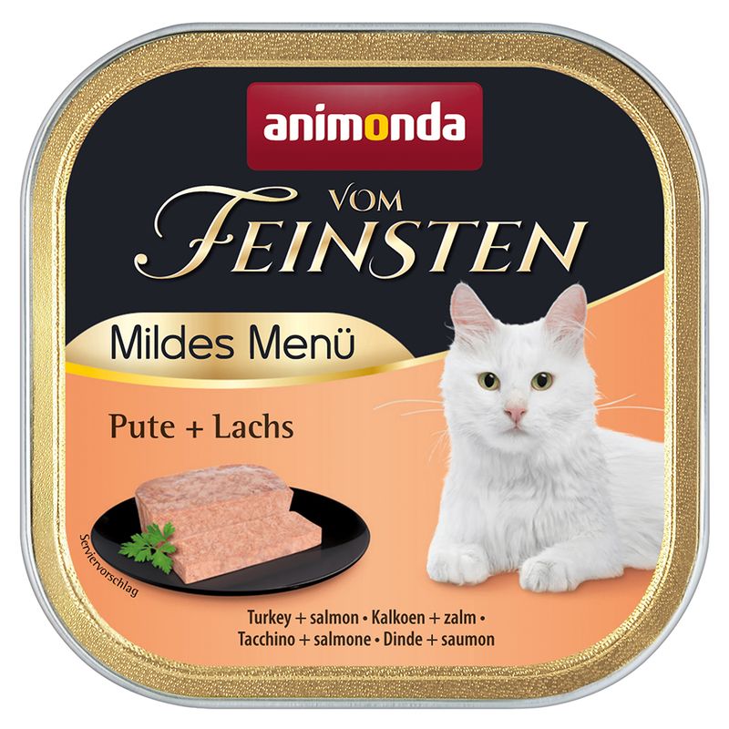 animonda vom Feinsten Mild Menu Adult Saver Pack 36 x 100g Turkey & Salmon