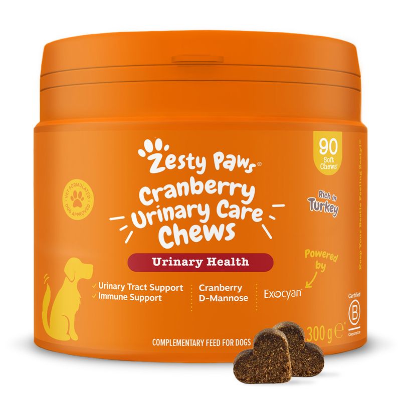 Zesty Paws Cranberry Urinary Care Chews Urinary Health - Turkey 90 Chews