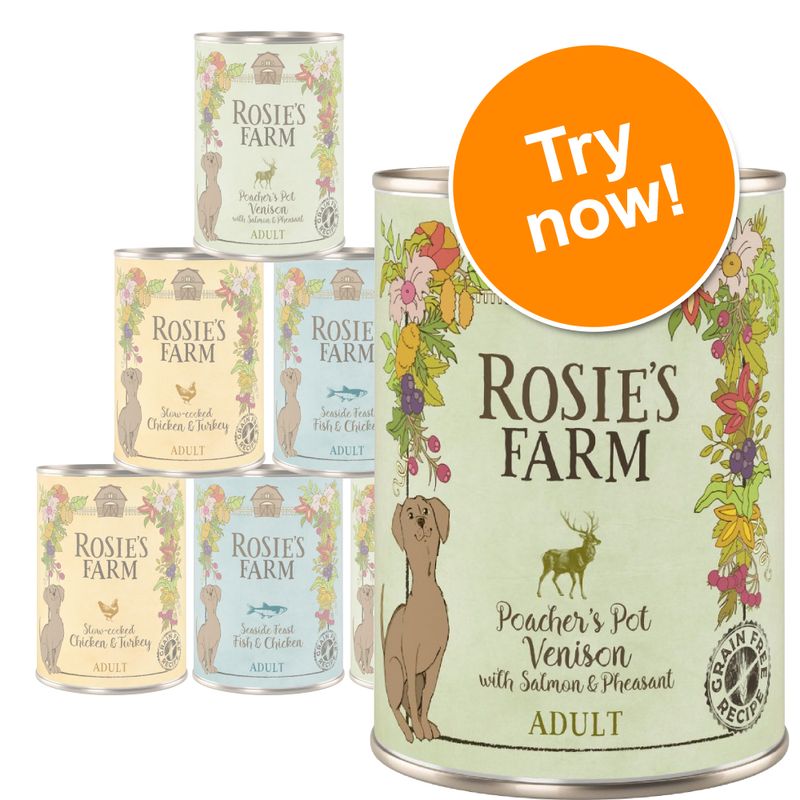 Rosie's Farm Adult Mixed Trial Packs - 6 x 400g Mixed Pack I (3 Flavours)