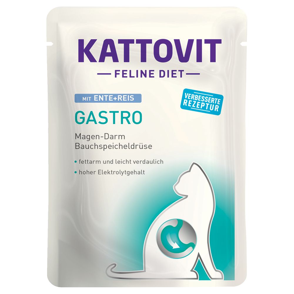 Kattovit Gastro Pouches 24 x 85g Duck & Rice