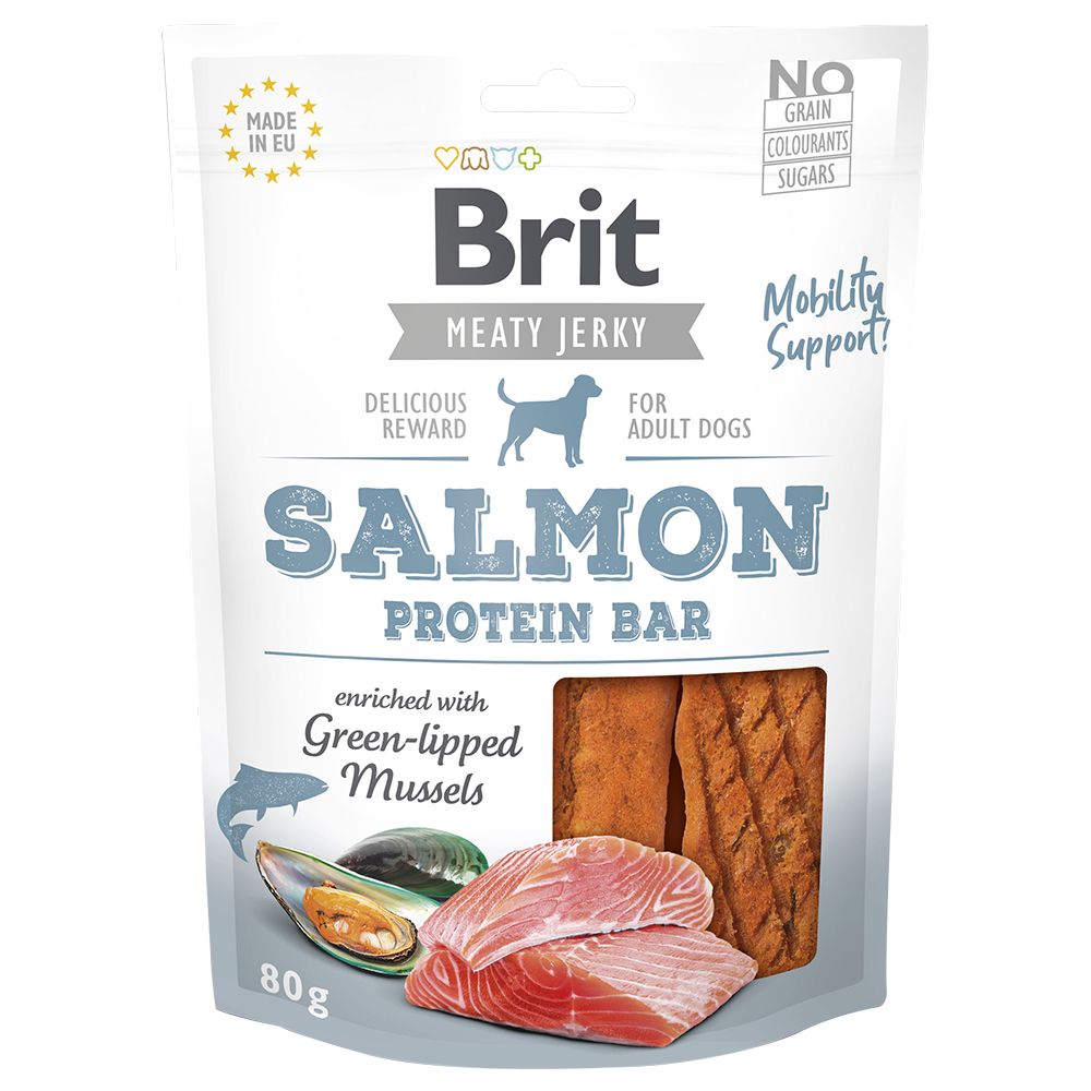 Brit Jerky Salmon Protein Bar 80 g