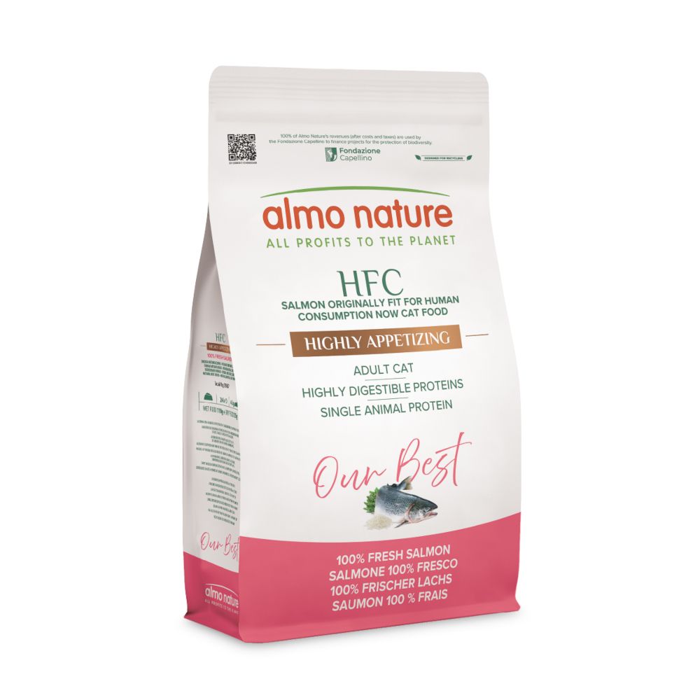 Almo Nature HFC Adult Sterilised Salmon Economy Pack: 2 x 1.2kg