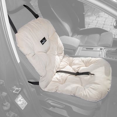 Nomad Tales Blush Car Seat for Dogs - Beige 43 x 51 x 51 cm (L x W x H)