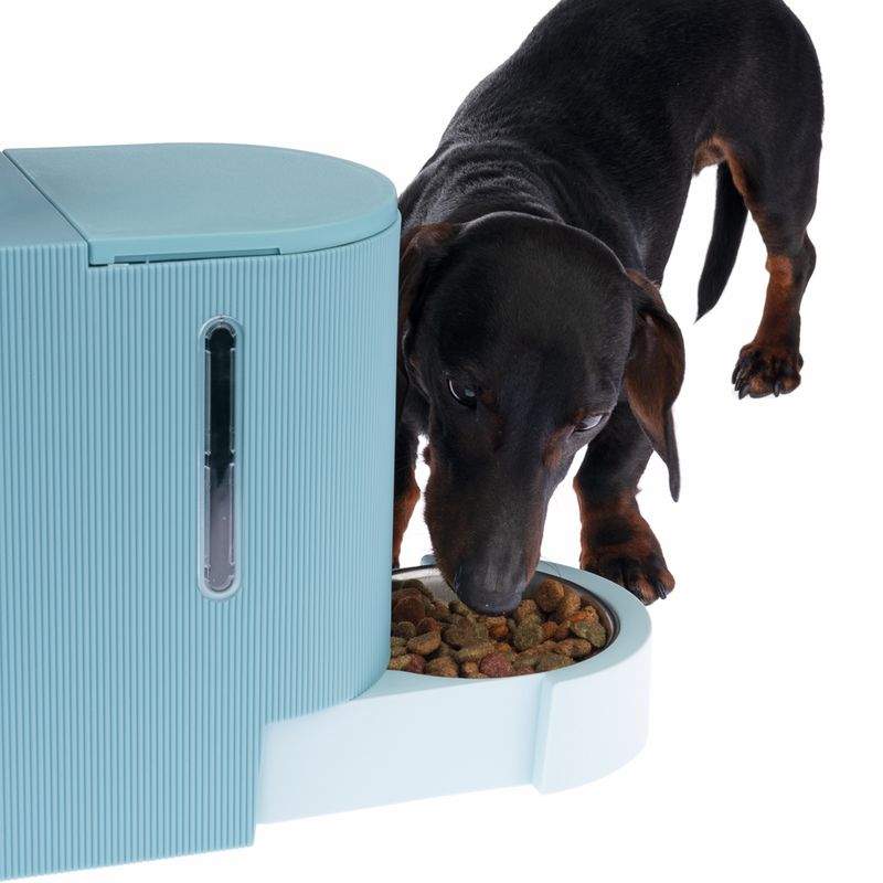 TIAKI Light Blue Food and Water Dispenser Up to 1.3kg Dry Food & 3L Water
