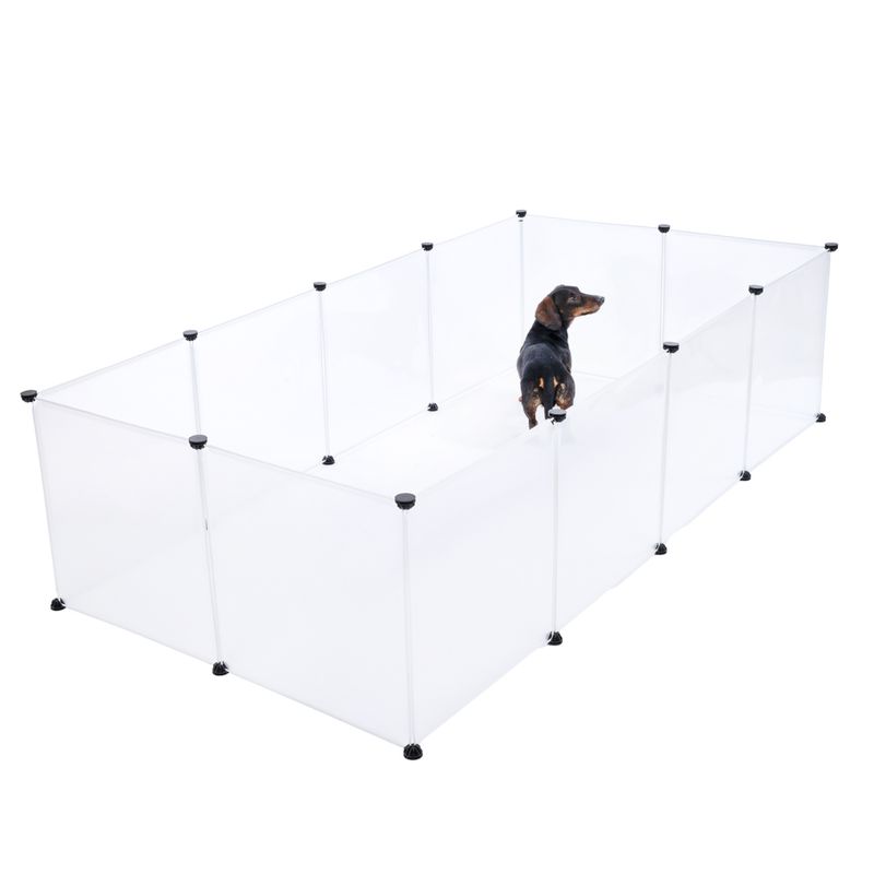 TIAKI Plastic Puppy Playpen 12 Panels: 50 x 50cm (W x H)