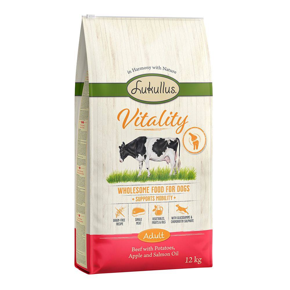 Lukullus Vitality Adult Grain-Free Mobility Support Beef 1kg