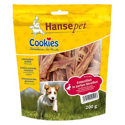 Hansepet Cookies Duck Fillet in Strips 200g