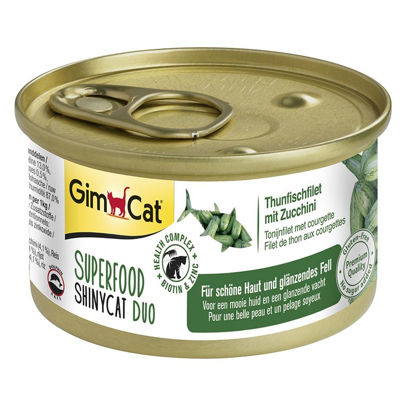 GimCat Superfood ShinyCat Duo 6 x 70g Mixed Pack (4 Varieties)