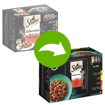 Sheba Pouches Select Slices in Gravy 12 x 85g Succulent Collection in Gravy