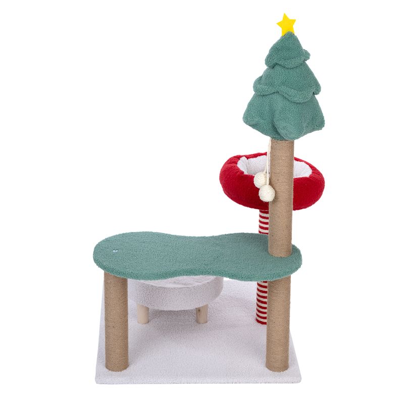 TIAKI Christmas Scratching Post Red/Green