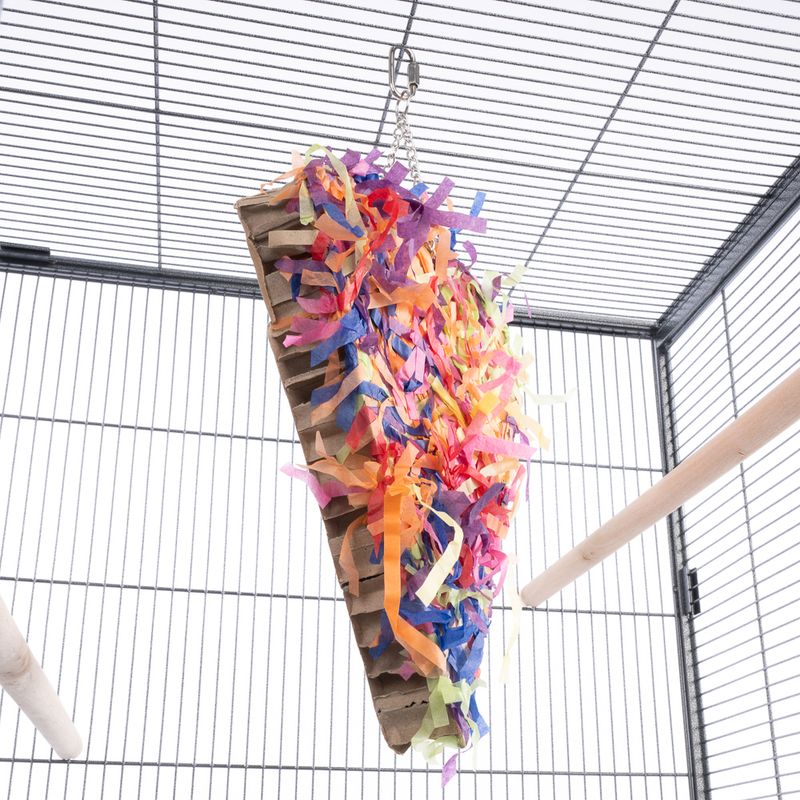 TIAKI Pizza Party Bird Toy 42 x 23 x 4cm (L x W x H)