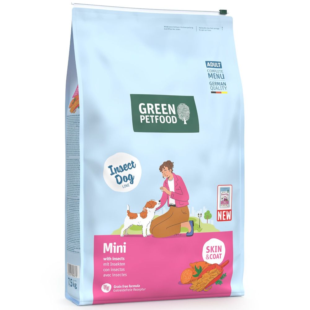 Green Petfood Insect Dog Mini with Insects 900g
