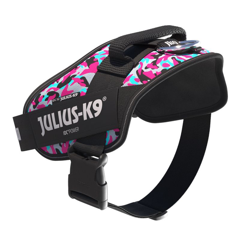 JULIUS-K9 IDC® Power Harness - Pink & Grey Size XS