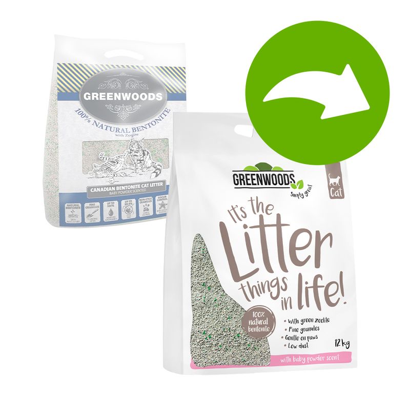 Greenwoods Natural Clay Clumping Cat Litter 6kg