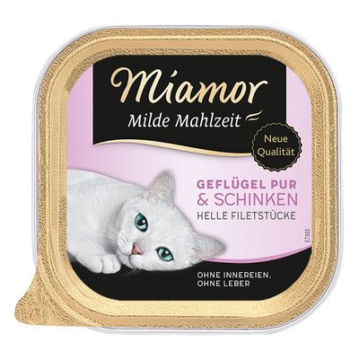 Miamor Mild Meal 6 x 100g Pure Poultry & Salmon