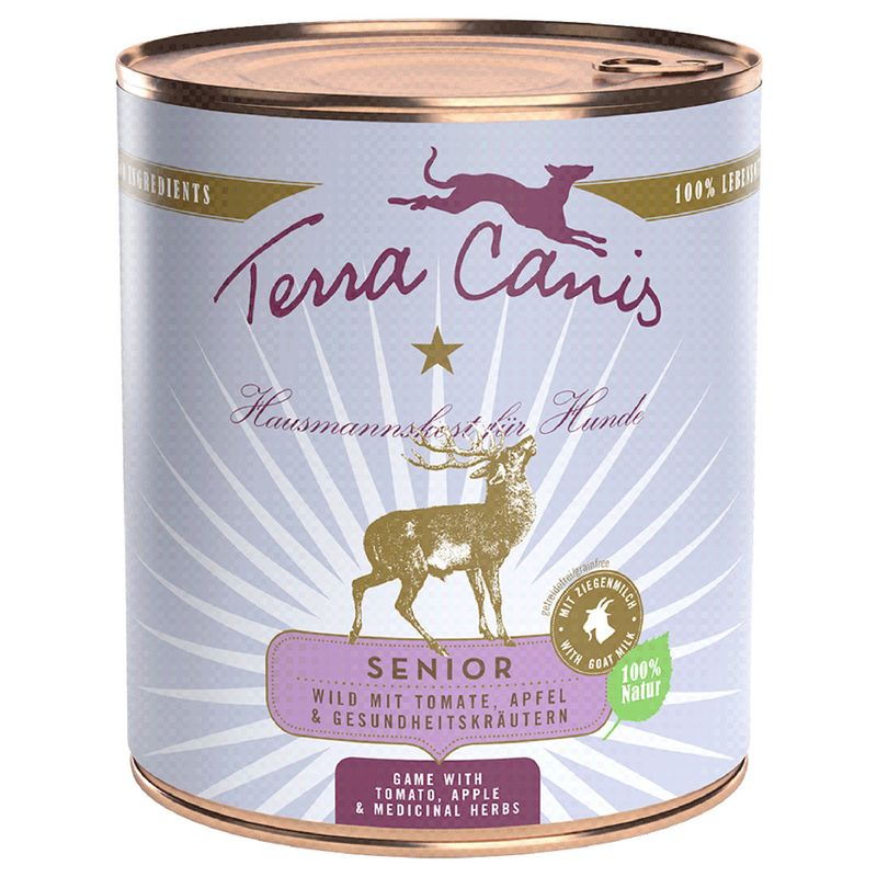 Terra Canis Senior Grain-Free 6 x 800g Beef with Celery, Apricot & Medicinal Herbs