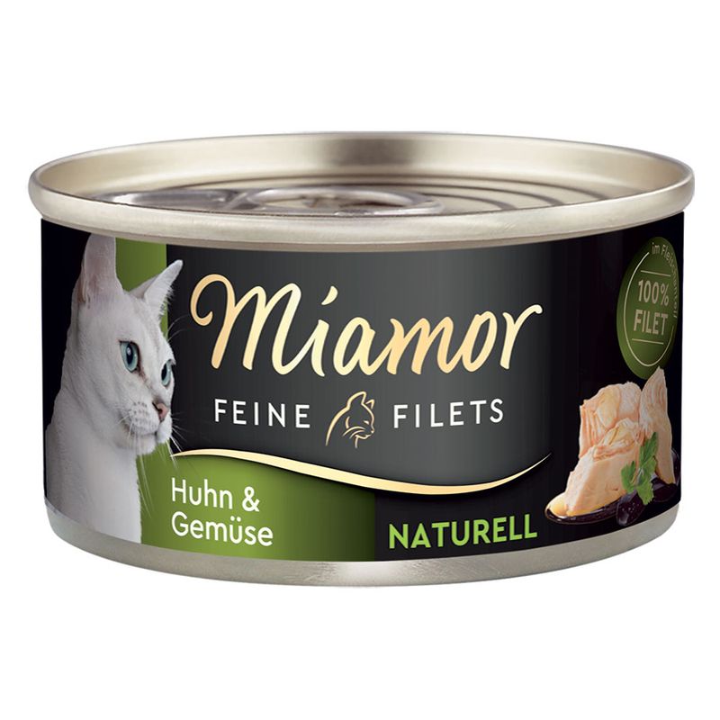 Miamor Fine Fillets Naturelle 6 x 80g Pure Chicken