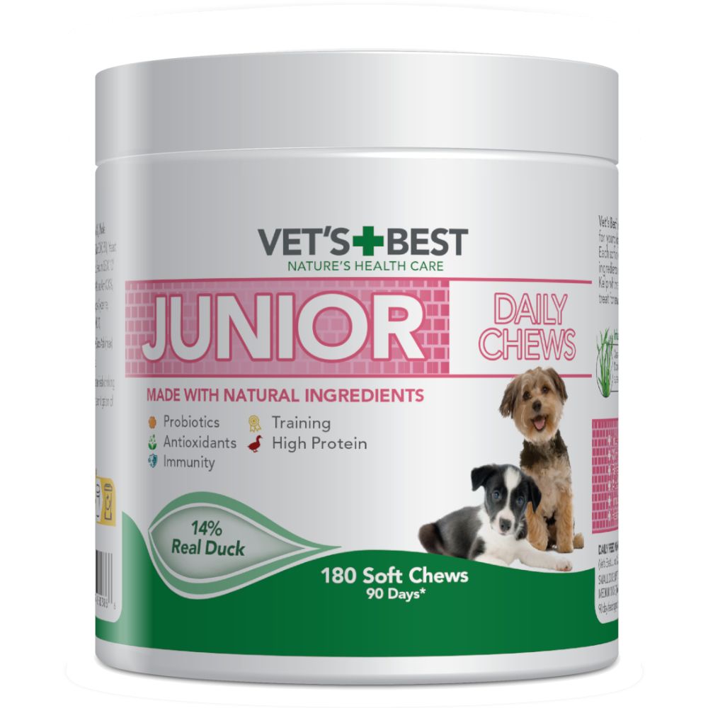 Vet's Best Junior Daily Chews - Duck 400g (180 Chews)