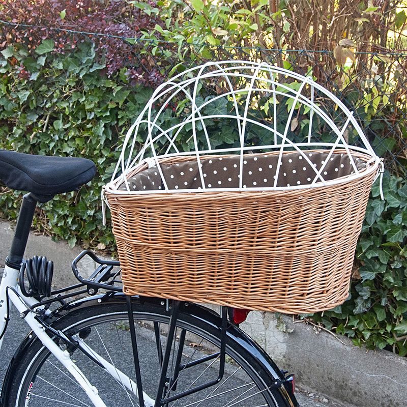 Aumüller Bicycle Basket with Protective Wire for Luggage Rack 56 x 36 x 50 cm (L x W x H)