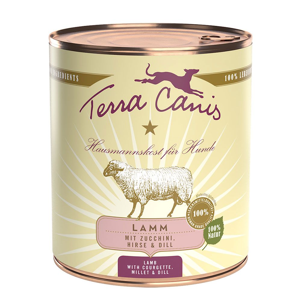 Terra Canis Saver Pack 12 x 800g Lamb with Courgette, Millet & Dill