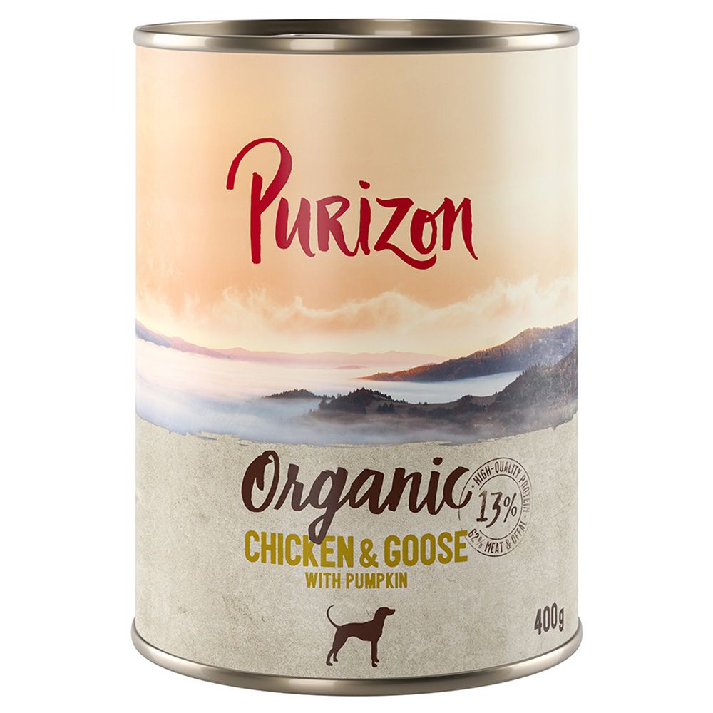 Purizon Organic 6 x 400g Salmon & Chicken with Spinach