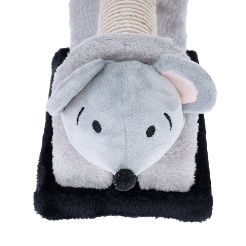 TIAKI mouse scratching post for cats grey / black
