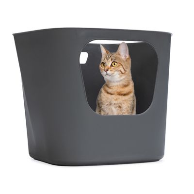 Karlie Cat Litter Tray Lotus Eco Grey