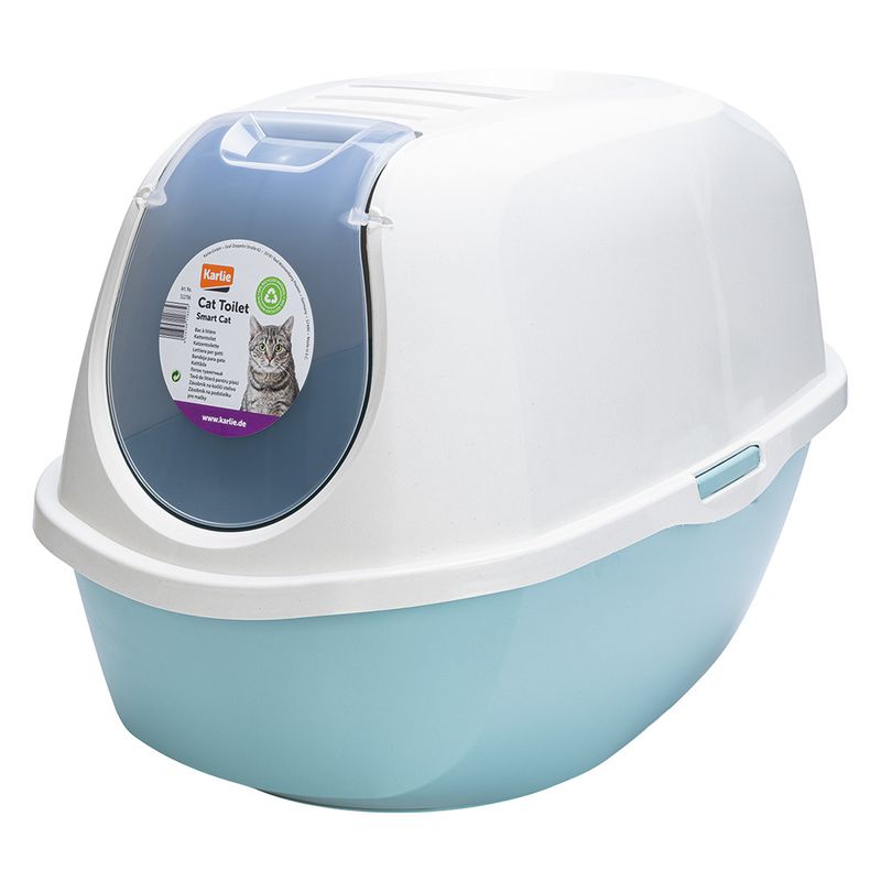 Karlie Eco Smart Cat Litter Tray Aqua