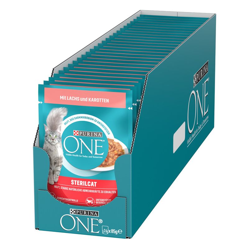 PURINA ONE SterilCat with Salmon & Carrots (13 x 85g)