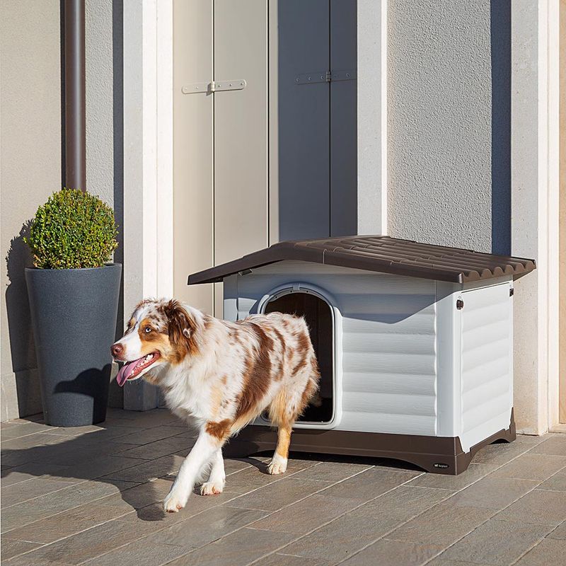 Ferplast Dogvilla Plastic Dog Kennel Dogvilla 90: L 88 x W 72 x H 65 cm