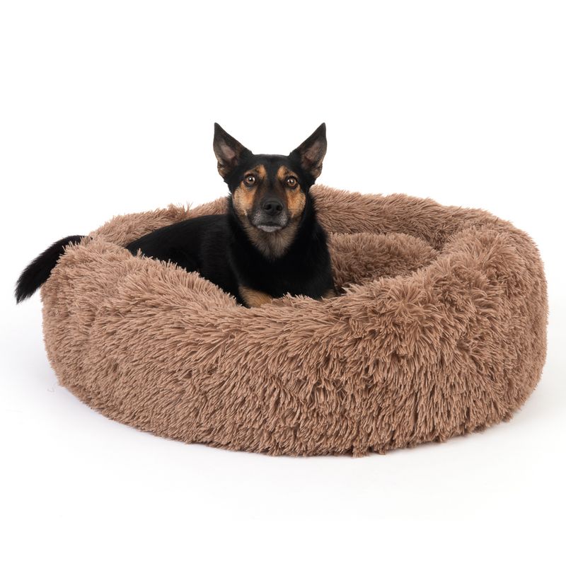 TIAKI No Stress Cuddly Bed - Beige Small: 75 x 25cm (Diameter x H)
