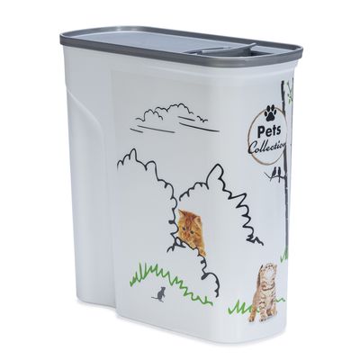 Curver Dry Cat Food Container Garden Design: up to 2.5 kg dry food (6 litres)