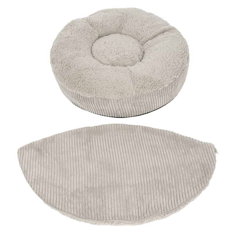 Flocke Dog Bed Grey Replacement Cover (90cm diameter)