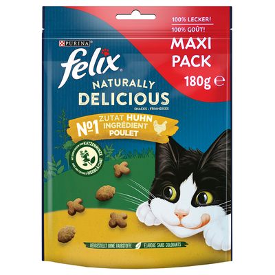 Felix Naturally Delicious Cat Treats Chicken & Catnip (180g)